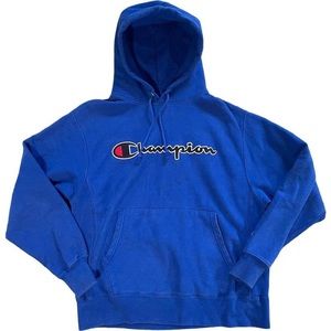 Champion Blue Reverse Weave Hoodie